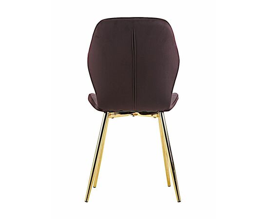 Стул LOLA велюр баклажан, каркас золото, изображение 7 | Интернет магазин мебели и декора LifeDekor