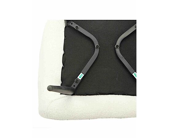 Стул STELLA букле белый, каркас черный, изображение 8 | Интернет магазин мебели и декора LifeDekor