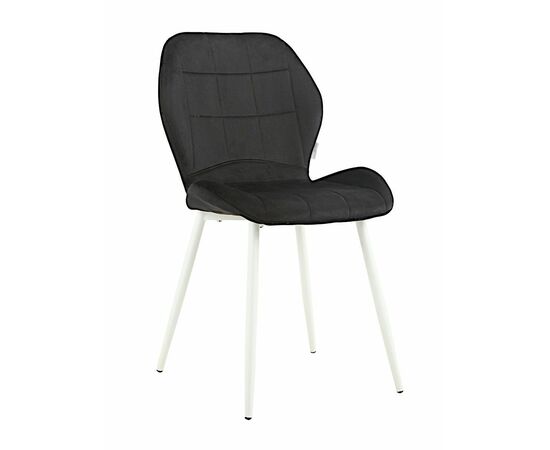 Стул BATT велюр черный, каркас черный | Интернет магазин мебели и декора LifeDekor