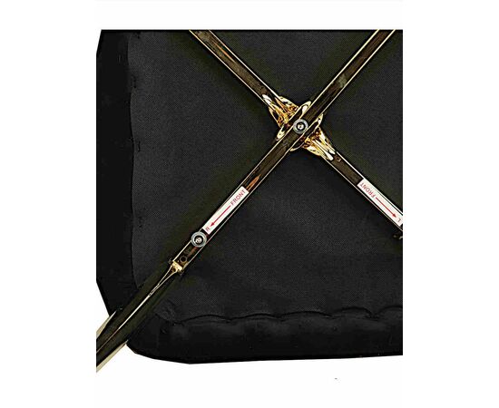 Стул SALLY велюр черный, каркас золото, изображение 8 | Интернет магазин мебели и декора LifeDekor