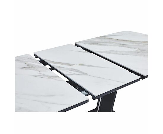 Стол керамический ATHENA 160-200/90*76, каркас черный, изображение 7 | Интернет магазин мебели и декора LifeDekor