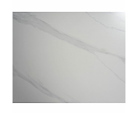 Стол керамический TEXAS  WHITE MARBLE MATT 120, каркас черный, изображение 9 | Интернет магазин мебели и декора LifeDekor