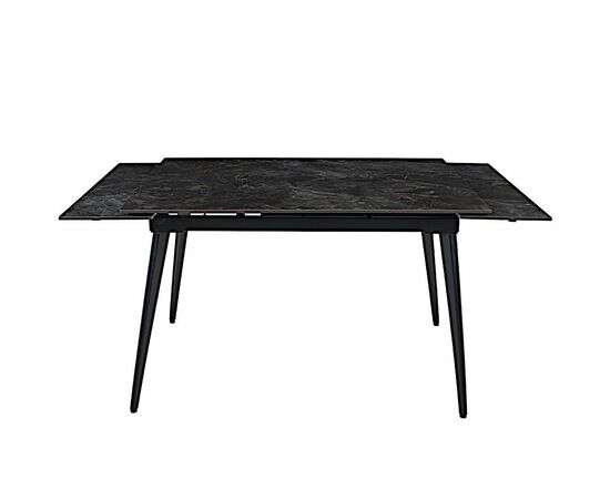 Стол керамический DENVER  UMBER GLOSS 120, каркас черный, изображение 5 | Интернет магазин мебели и декора LifeDekor