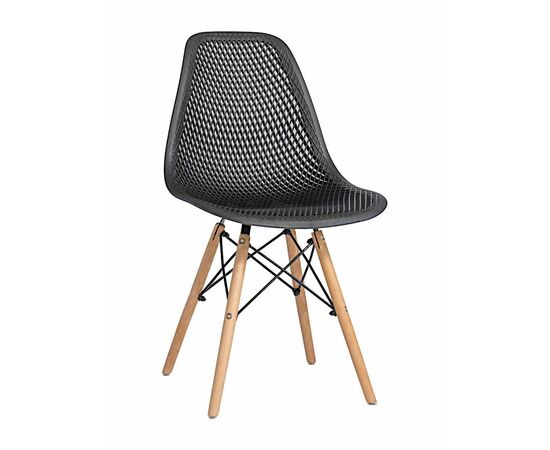 Стул пластиковый Eames DSW GRID черный | Интернет магазин мебели и декора LifeDekor