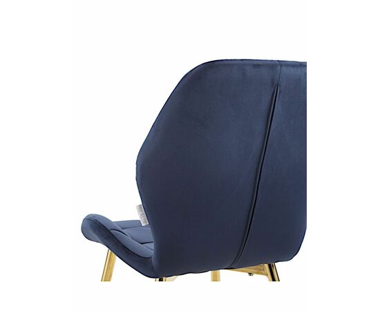 Стул LOLA велюр темно-синий, каркас золото, изображение 6 | Интернет магазин мебели и декора LifeDekor