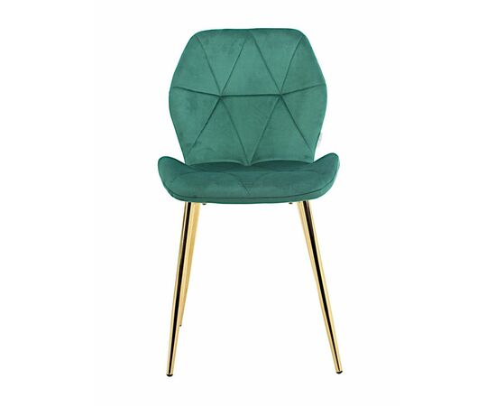 Стул BATT велюр изумруд, каркас золото | Интернет магазин мебели и декора LifeDekor