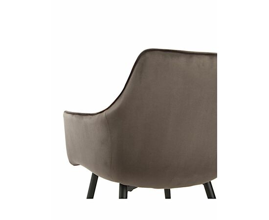 Стул BEATRICE велюр антрацит, каркас черный, изображение 6 | Интернет магазин мебели и декора LifeDekor