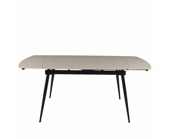 Стол керамический TEXAS  SAND MATT 120, каркас черный, изображение 7 | Интернет магазин мебели и декора LifeDekor