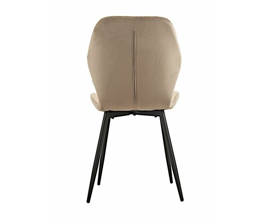Стул SALLY велюр мокко, каркас черный, изображение 7 | Интернет магазин мебели и декора LifeDekor