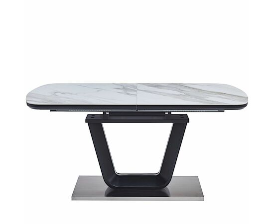 Стол керамический ATHENA 160-200/90*76, каркас черный, изображение 3 | Интернет магазин мебели и декора LifeDekor