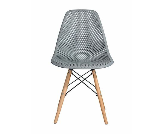 Стул пластиковый Eames DSW GRID серый, изображение 3 | Интернет магазин мебели и декора LifeDekor