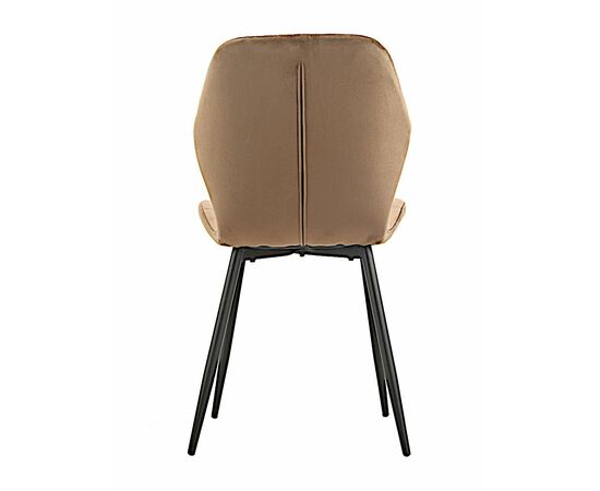 Стул LOLA велюр капучино, каркас черный, изображение 7 | Интернет магазин мебели и декора LifeDekor