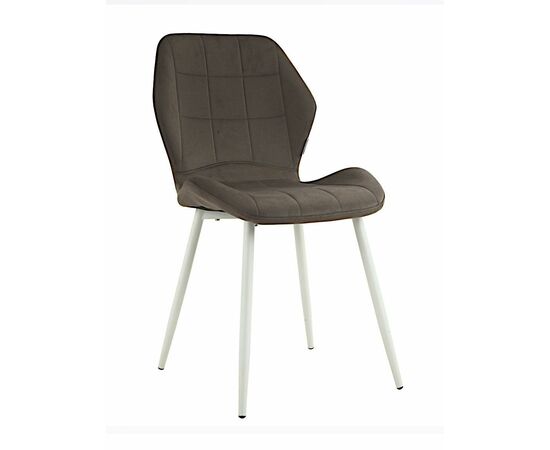 Стул BATT велюр шоколад, каркас черный | Интернет магазин мебели и декора LifeDekor