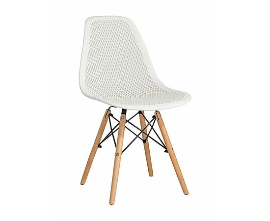 Стул пластиковый Eames DSW GRID белый | Интернет магазин мебели и декора LifeDekor