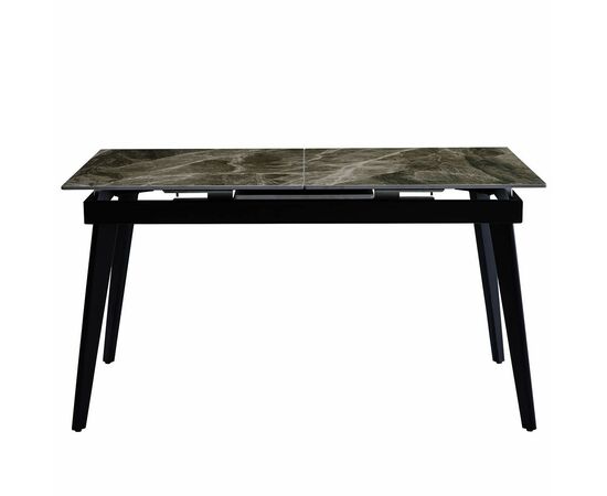 Стол керамический SEVILLE Italy grey 140-180*80*76, каркас черный, изображение 2 | Интернет магазин мебели и декора LifeDekor