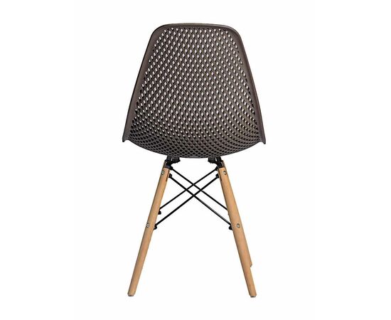 Стул пластиковый Eames DSW GRID коричневый, изображение 4 | Интернет магазин мебели и декора LifeDekor