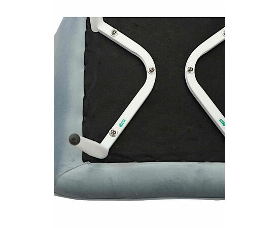 Стул CATALINA велюр пыльно-голубой, каркас белый, изображение 8 | Интернет магазин мебели и декора LifeDekor