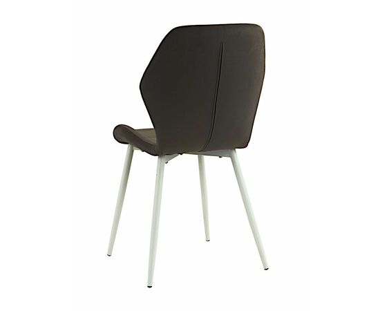 Стул BATT велюр шоколад, каркас черный, изображение 4 | Интернет магазин мебели и декора LifeDekor