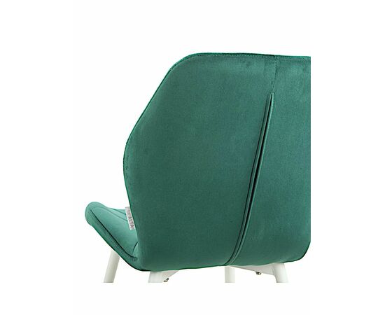 Стул BATT велюр изумруд, каркас белый, изображение 6 | Интернет магазин мебели и декора LifeDekor