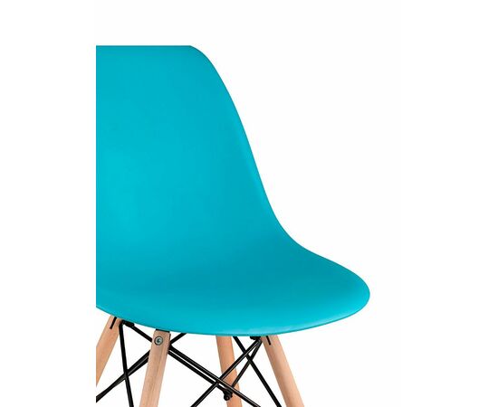 Стул пластиковый Eames DSW бирюзовый, изображение 2 | Интернет магазин мебели и декора LifeDekor