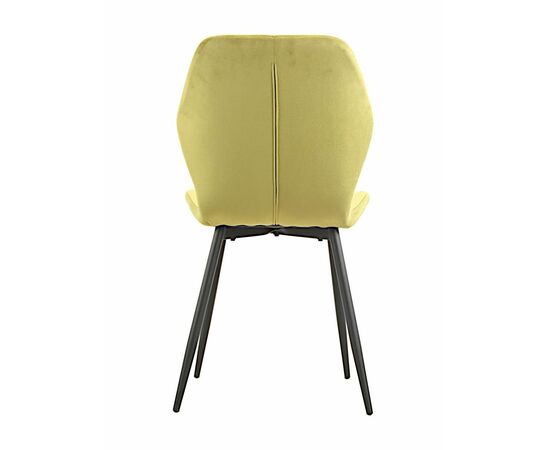 Стул ABEL велюр оливковый, каркас черный, изображение 7 | Интернет магазин мебели и декора LifeDekor