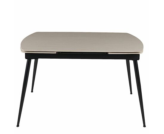 Стол керамический TEXAS  SAND MATT 120, каркас черный, изображение 3 | Интернет магазин мебели и декора LifeDekor