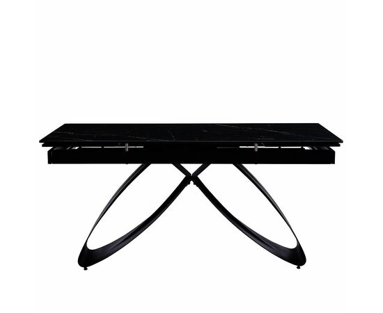 Стол керамический KENIA Shashi black 160-240/90*76, каркас черный, изображение 3 | Интернет магазин мебели и декора LifeDekor