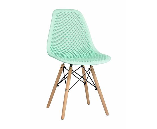Стул пластиковый Eames DSW GRID мятный | Интернет магазин мебели и декора LifeDekor