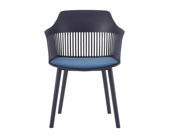 Стул пластиковый BETTY c подушкой синий, изображение 6 | Интернет магазин мебели и декора LifeDekor