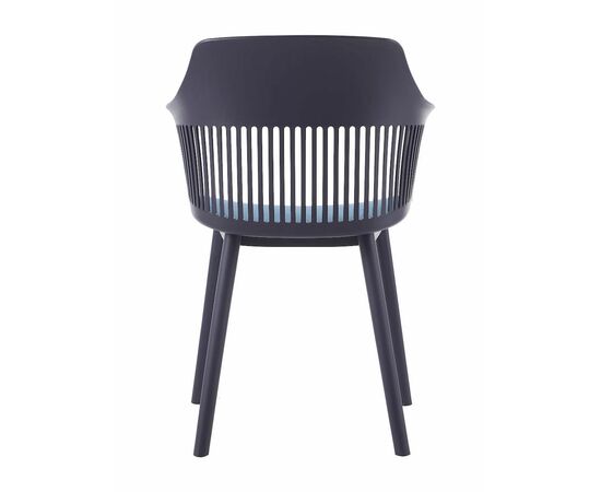 Стул пластиковый BETTY c подушкой синий, изображение 2 | Интернет магазин мебели и декора LifeDekor