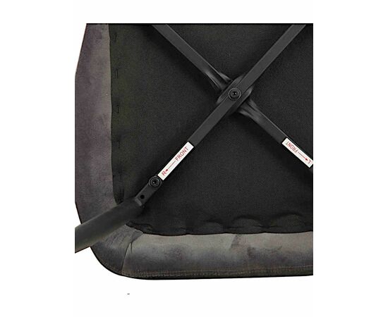 Стул SALLY велюр темно-серый, каркас черный, изображение 8 | Интернет магазин мебели и декора LifeDekor