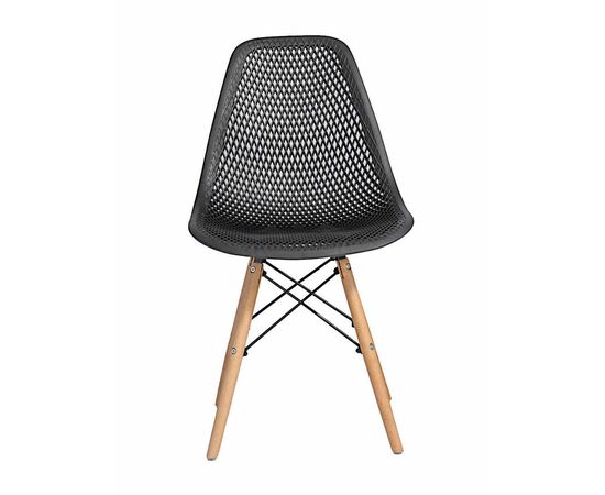 Стул пластиковый Eames DSW GRID черный, изображение 2 | Интернет магазин мебели и декора LifeDekor