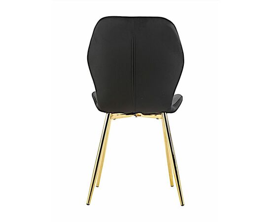 Стул SALLY велюр черный, каркас золото, изображение 7 | Интернет магазин мебели и декора LifeDekor