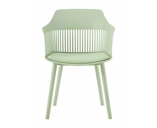 Стул пластиковый BETTY c подушкой зеленый, изображение 2 | Интернет магазин мебели и декора LifeDekor