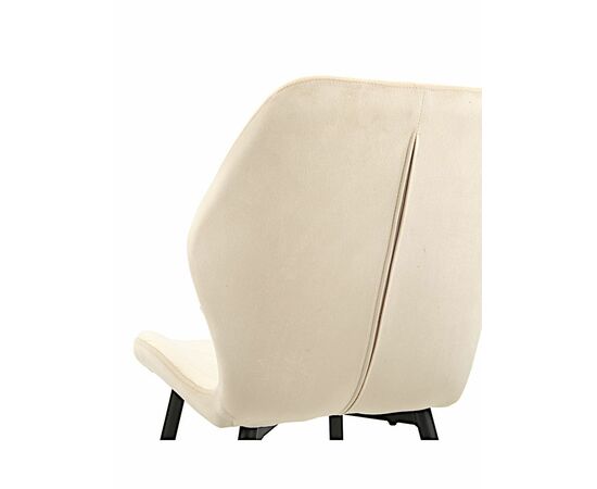 Стул ABEL велюр бежевый, каркас черный, изображение 6 | Интернет магазин мебели и декора LifeDekor