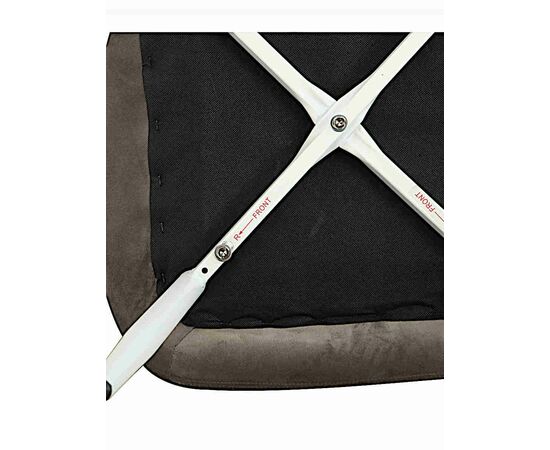 Стул MOLLY велюр серый, каркас белый, изображение 8 | Интернет магазин мебели и декора LifeDekor