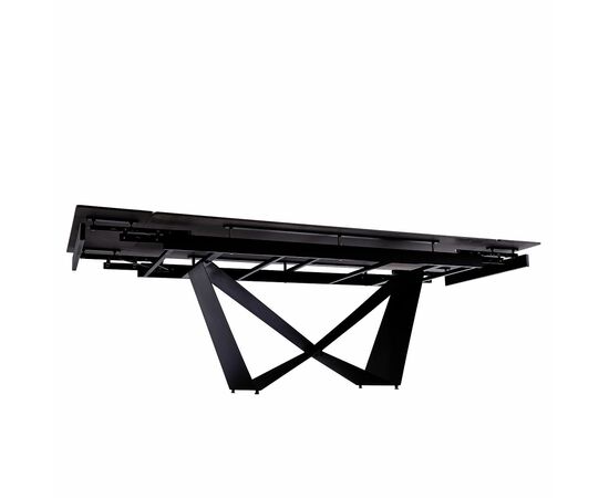 Стол керамический MIRAGE AustriIia sand black 180-240/90*76, каркас черный, изображение 9 | Интернет магазин мебели и декора LifeDekor