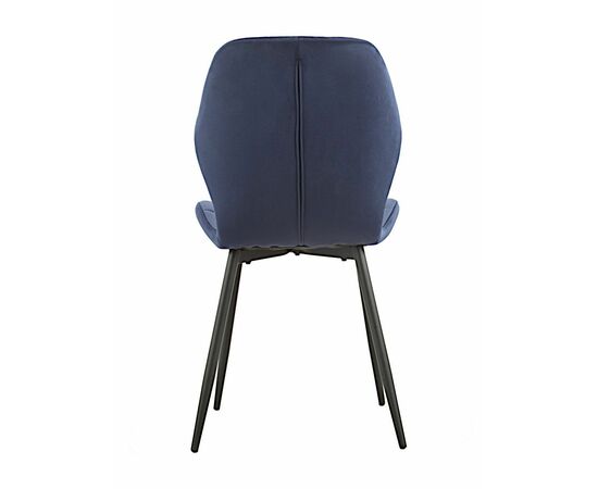 Стул LOLA велюр темно-синий, каркас черный, изображение 7 | Интернет магазин мебели и декора LifeDekor
