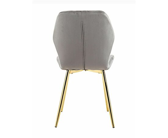 Стул ABEL велюр темно-серый, каркас золото, изображение 7 | Интернет магазин мебели и декора LifeDekor
