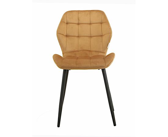 Стул LOLA велюр кэмел, каркас черный, изображение 3 | Интернет магазин мебели и декора LifeDekor