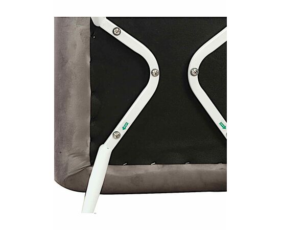 Стул STELLA велюр серый, каркас белый, изображение 8 | Интернет магазин мебели и декора LifeDekor