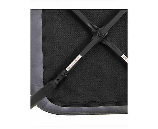 Стул MOLLY велюр серо-голубой, каркас черный, изображение 8 | Интернет магазин мебели и декора LifeDekor