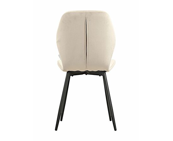 Стул BATT велюр какао, каркас черный, изображение 3 | Интернет магазин мебели и декора LifeDekor