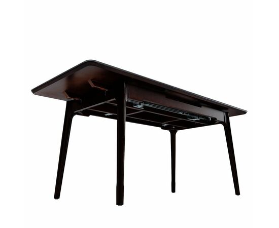 Стол керамический BARCELONA Lauren black gold, 140-180/80*76, каркас коричневый/дерево, изображение 9 | Интернет магазин мебели и декора LifeDekor