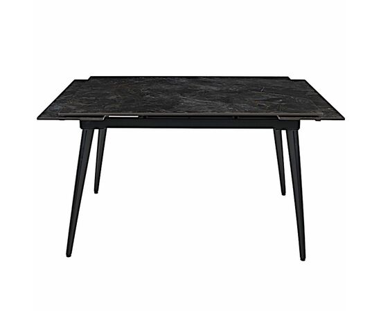 Стол керамический DENVER  UMBER GLOSS 120, каркас черный, изображение 6 | Интернет магазин мебели и декора LifeDekor