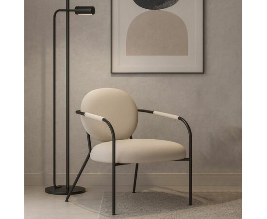 Лаунж кресло EGO, велюр черный | Интернет магазин мебели и декора LifeDekor