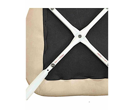 Стул LOLA велюр бежевый, каркас белый, изображение 8 | Интернет магазин мебели и декора LifeDekor