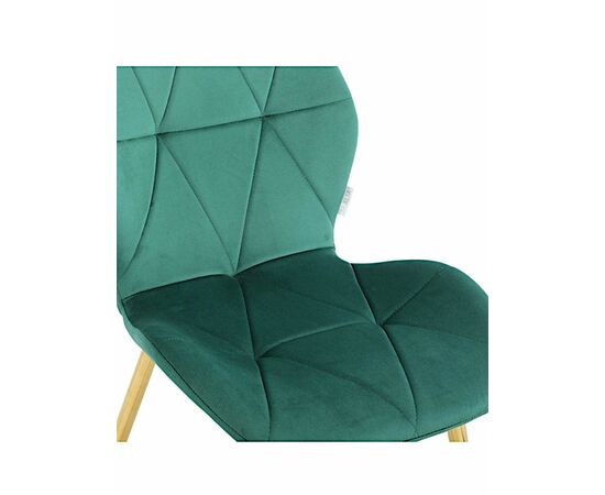 Стул BATT велюр изумруд, каркас золото, изображение 2 | Интернет магазин мебели и декора LifeDekor