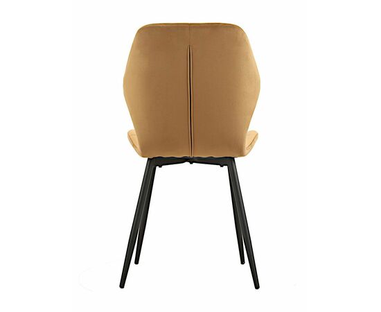 Стул LOLA велюр кэмел, каркас черный, изображение 7 | Интернет магазин мебели и декора LifeDekor