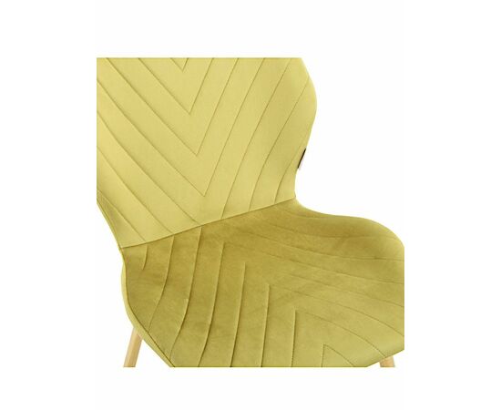 Стул ABEL велюр оливковый, каркас золото, изображение 8 | Интернет магазин мебели и декора LifeDekor